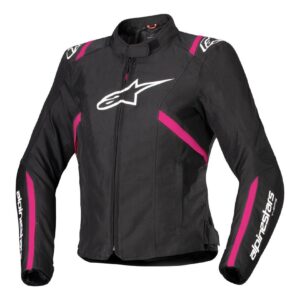 Alpinestars Stella T-SPS v2 WP Road Jacket Ladies Black/White/Diva Pink - Image 1