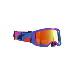 Alpinestars Vision 8 Corp Motocross Goggle UCLA Blue/Purple/Orange - Mirror Red Lens - Image 3