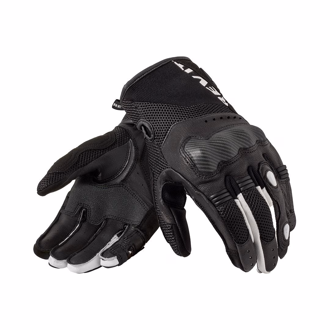 REV'IT! Blaze Road Gloves Black/White - Image 1
