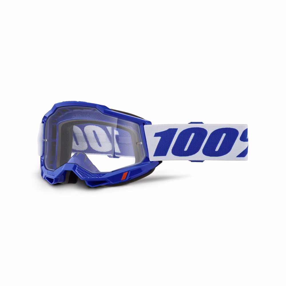100% Accuri 2 OTG Motocross Goggle Blue - Clear Lens