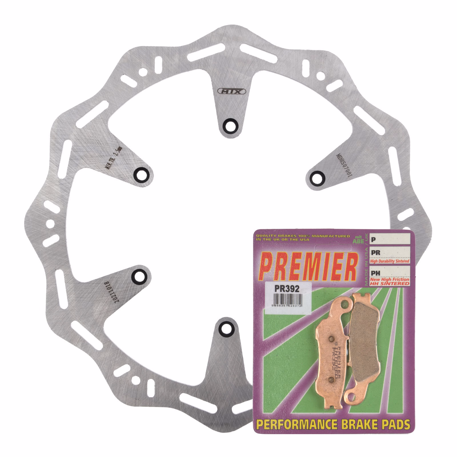 MTX Hornet Disk & Premier Pad Front Kit - Yamaha - Image 1