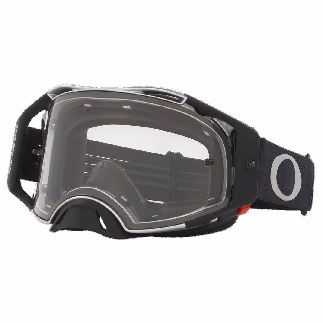 Oakley AirBrake Motocross Goggle TuffBlocks Black Gunmetal w/ Dk Grey Lens - Image 1