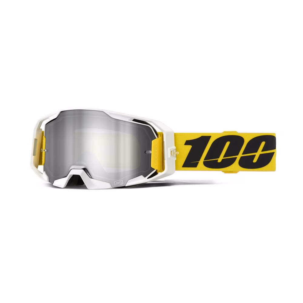 100% ARmatic Motocross Goggles Valera Silver Mirror Lens
