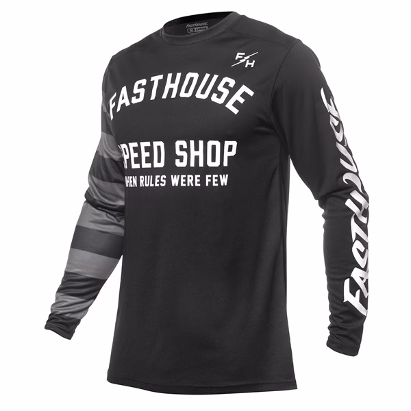 Fasthouse Carbon Eternal Motocross Jersey Black/Black