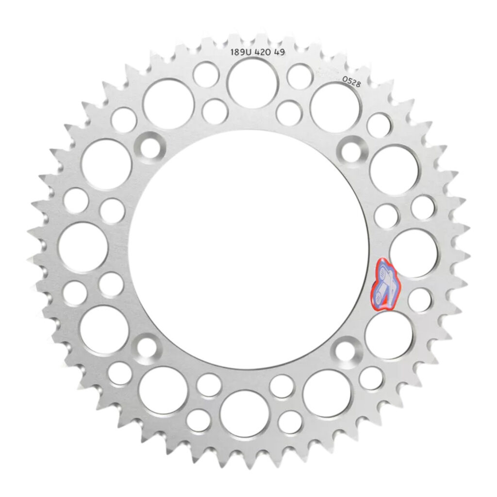 Renthal Sprocket Rear Silver 50T Alloy 7075 T6 Grooved Honda Mi