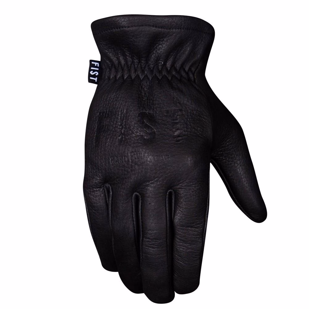 Fist The Rig Full Grain Leather Gloves Black