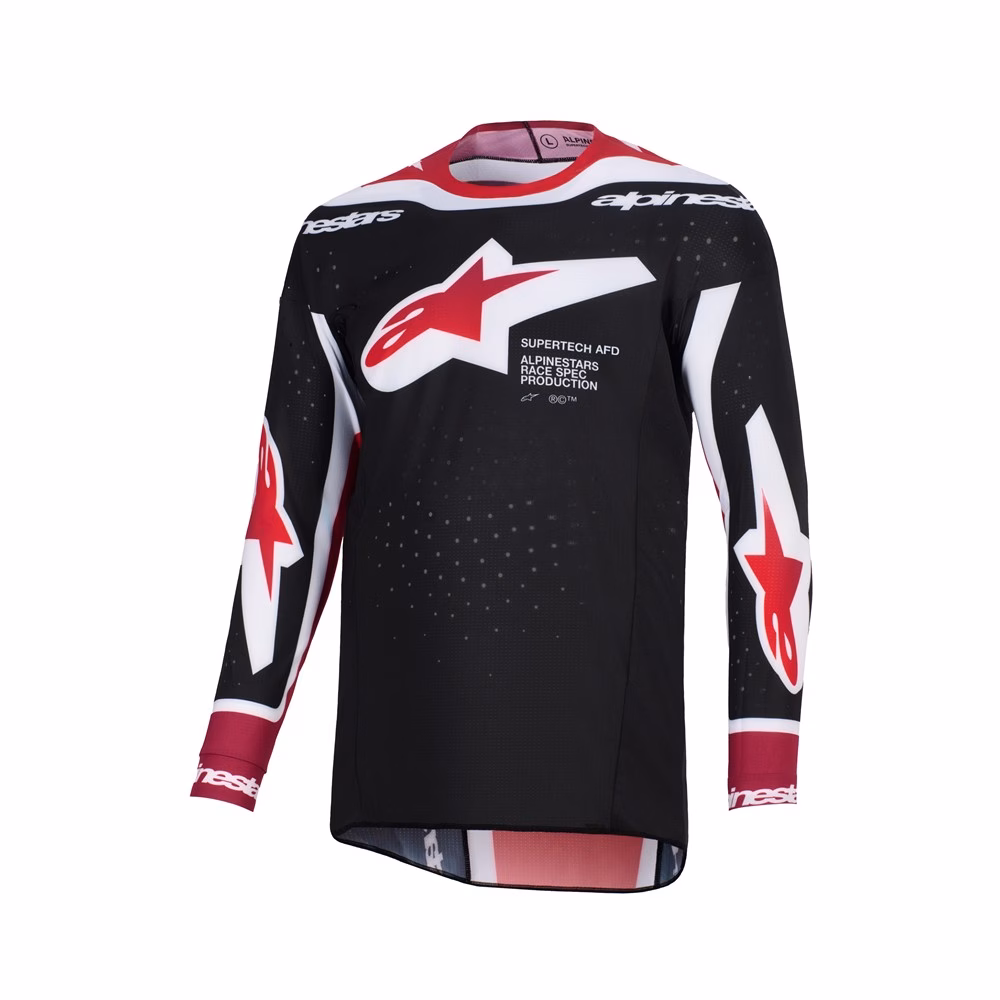 Alpinestars Supertech Pro Vista Motocross Jersey Black/Red/White