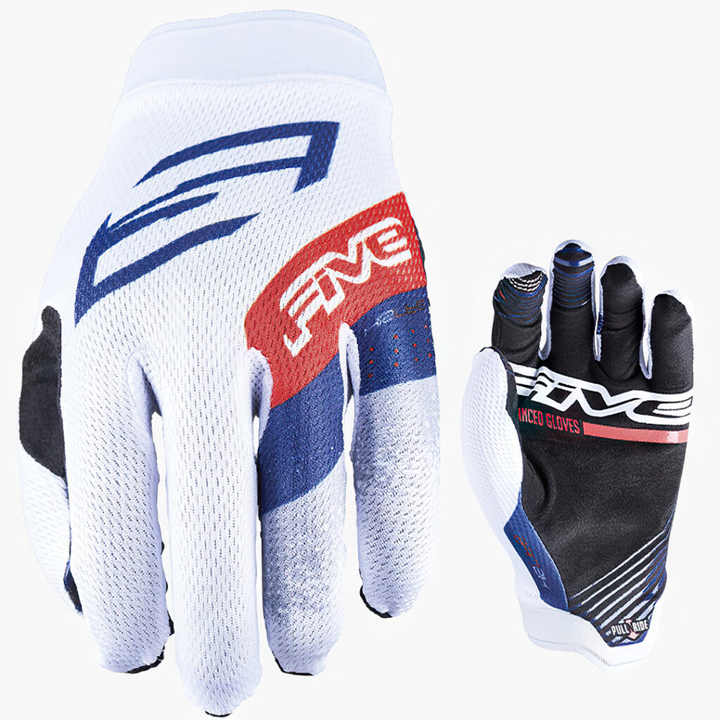 FIVE XR Lite MTB Gloves Stripes/White