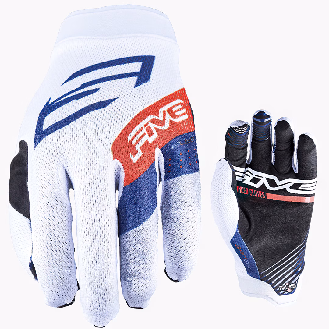 FIVE XR Lite MTB Gloves Stripes/White - Image 1