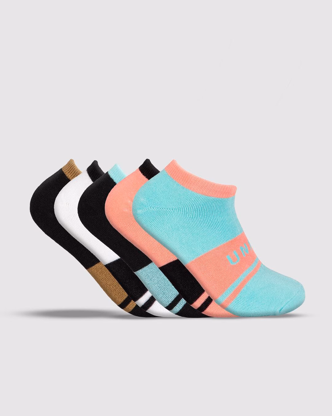 UNIT 5 Pack Ladies Premium Bamboo Socks - Equip No Show - Image 1