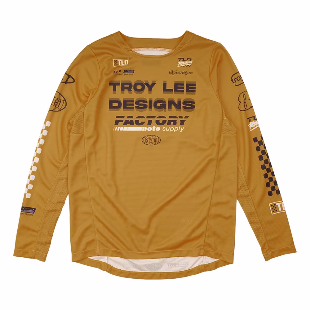 Troy Lee Designs GP Pro Factory Motocross Jersey Youth Gold