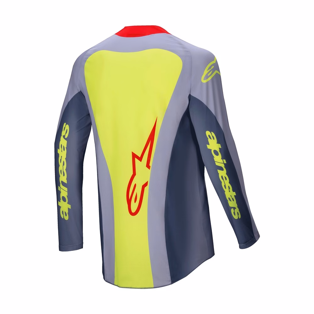 Alpinestars Techstar Melt Motocross Jersey Bright Red/Grey