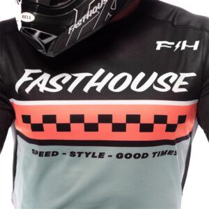 Fasthouse Elrod Formula Motocross Jersey, Oceanic Mint/Hyper Coral - Image 3