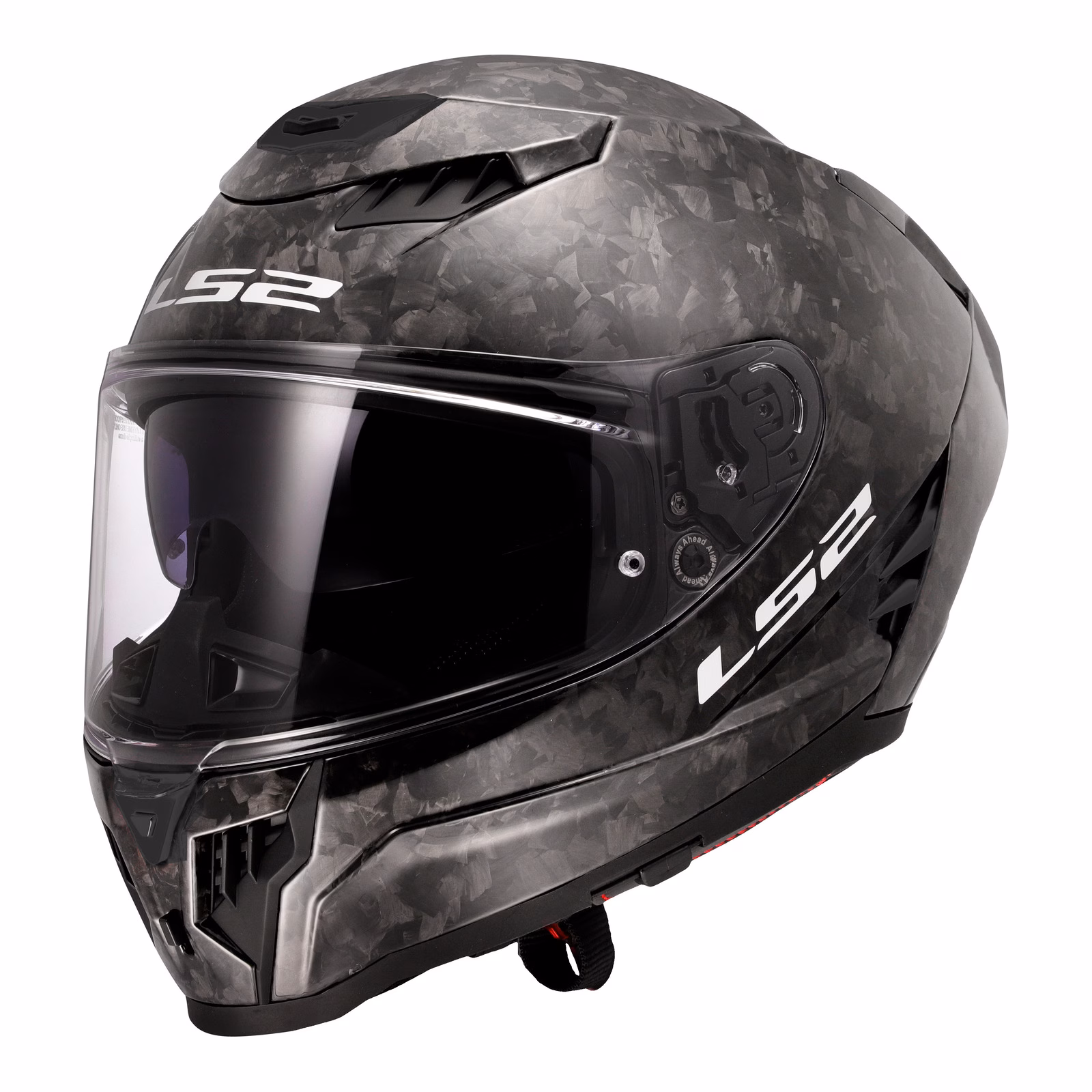 LS2 FF807 Dragon Forged Road Helmet Gloss Carbon - Image 1