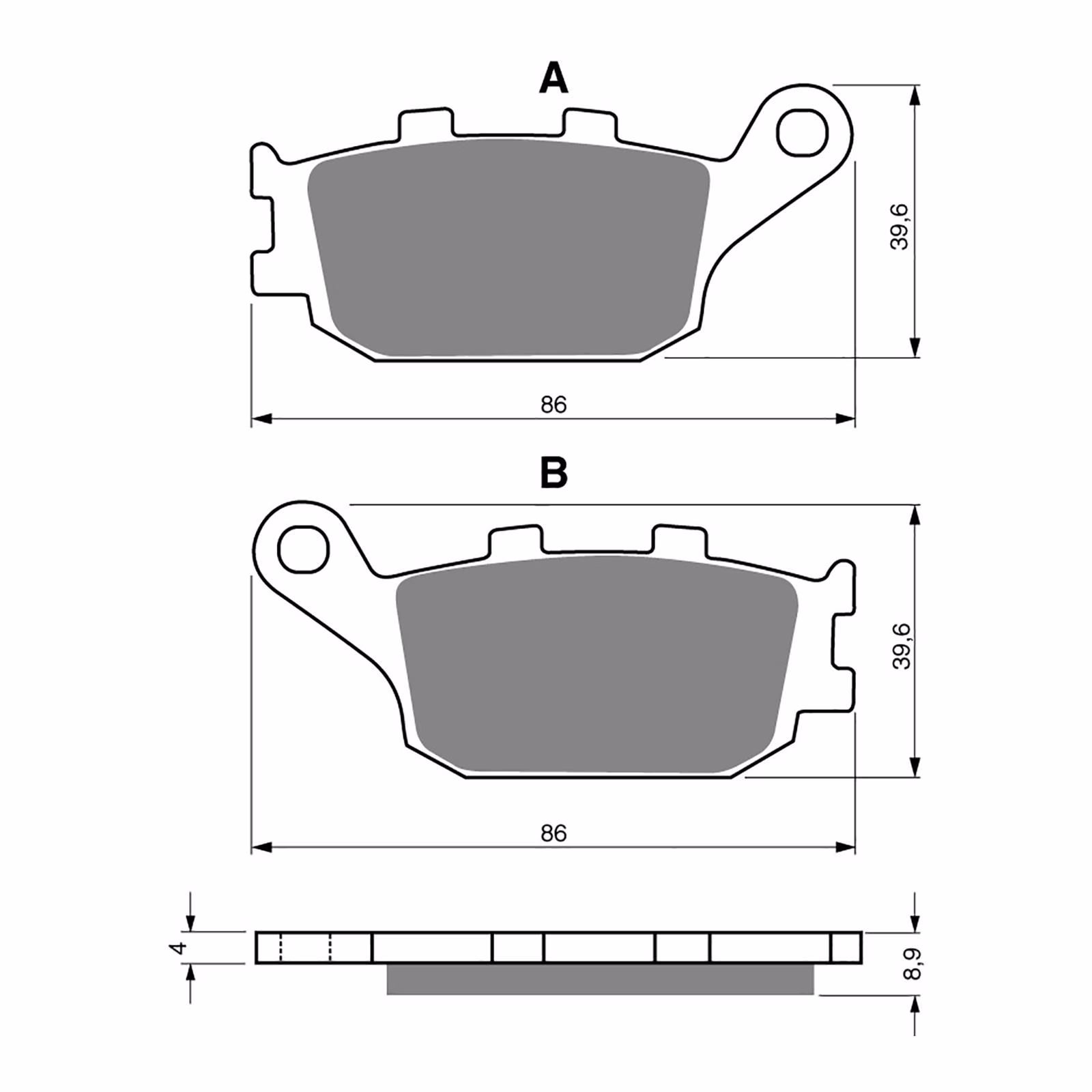 GOLDfren Brake Pads - S3 Sintered Sports - Image 1
