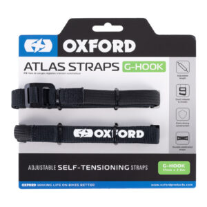 Oxford Atlas G-Hook 17mm x 2.0m - Black (Pair) - Image 2