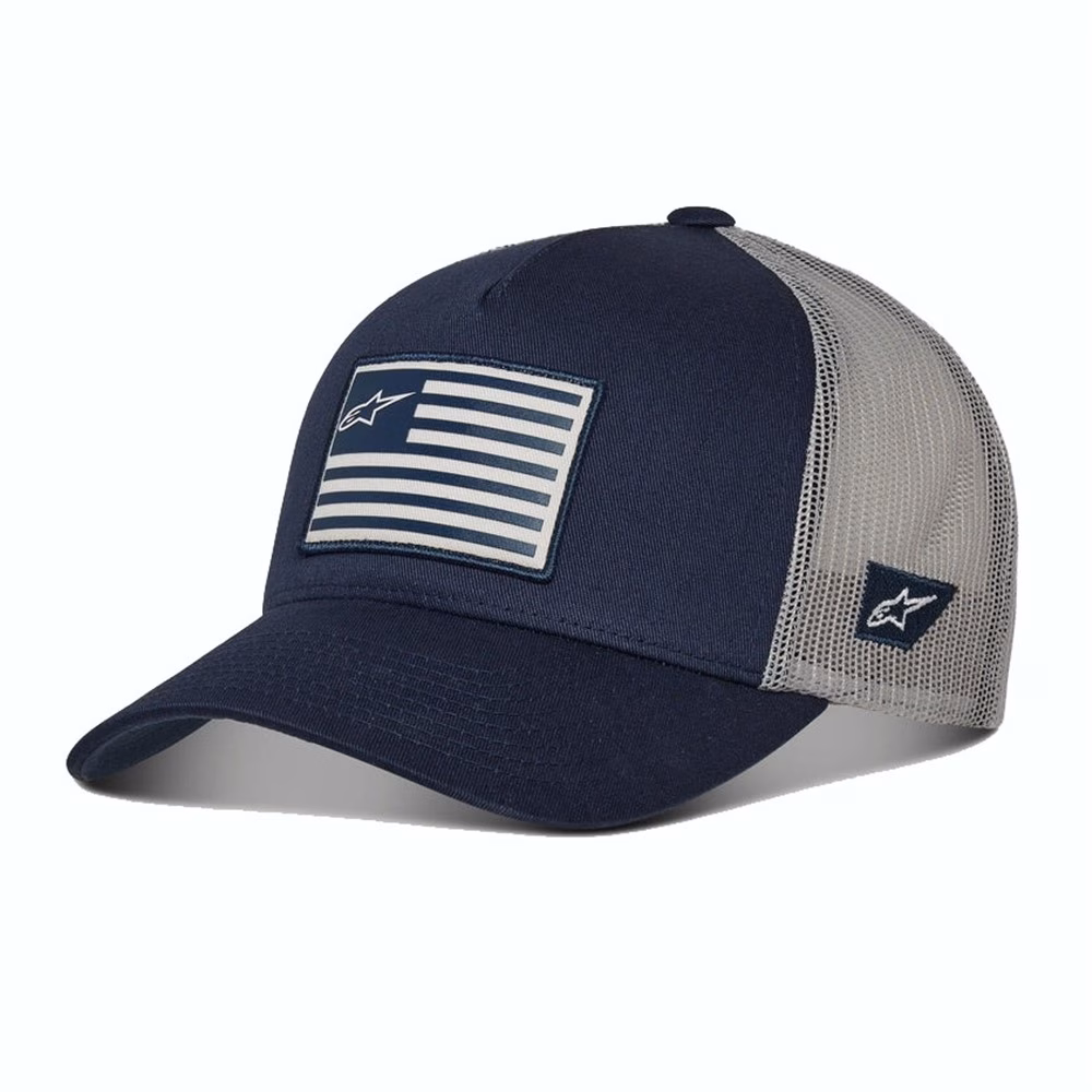Alpinestars Flag Snapback Hat Navy/Grey