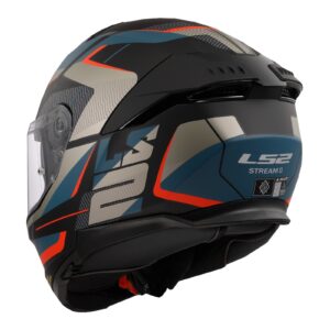 LS2 FF808 Stream II Road Helmet Matte Black / Blue - Image 5