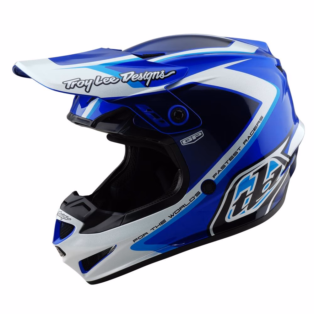 Troy Lee Designs GP Shutter Motocross Helmet Youth Blue
