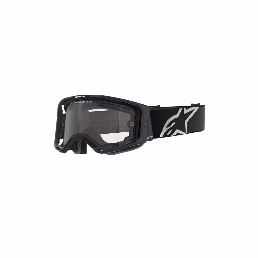 Alpinestars Vision 8 Corp Motocross Goggle Black - Dual Pane Clear Lens