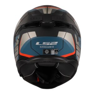 LS2 FF808 Stream II Road Helmet Matte Black / Blue - Image 6