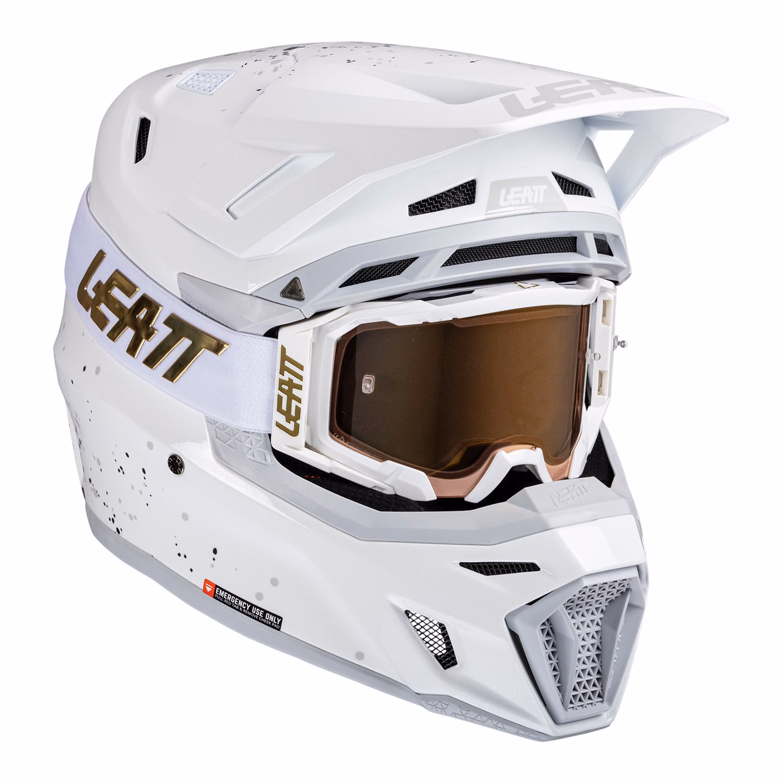 Leatt 8.5 Motocross Helmet Kit White - Image 1