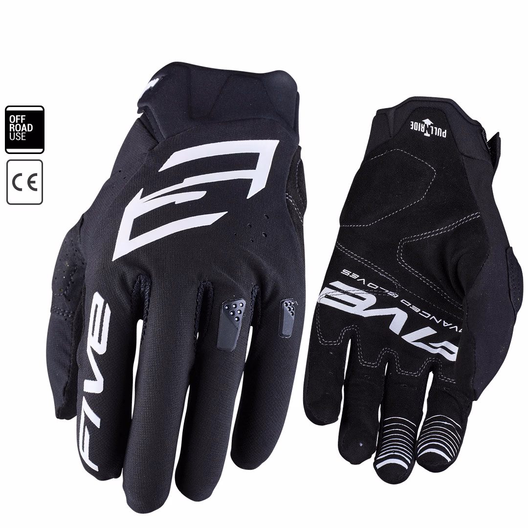 FIVE MXF 1 EVO Motocross Gloves Black - Image 1