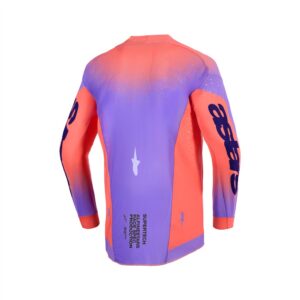 Alpinestars Supertech Scenz Motocross Jersey Hot Coral/Purple - Image 2