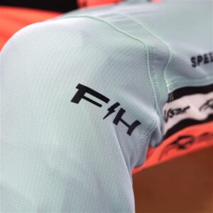 Fasthouse Elrod Formula Motocross Pants Oceanic Mint/Hyper Coral - Image 6