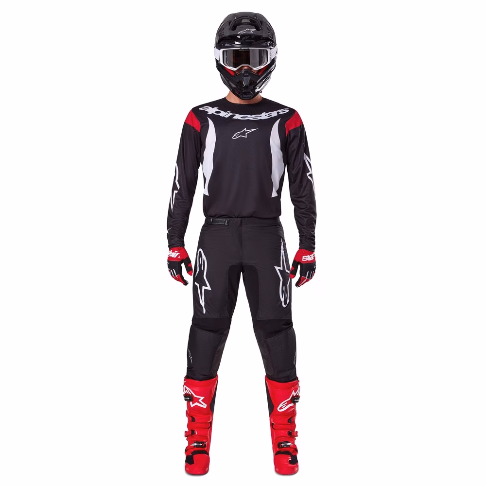 Alpinestars Fluid Haul Motocross Jersey Black/White