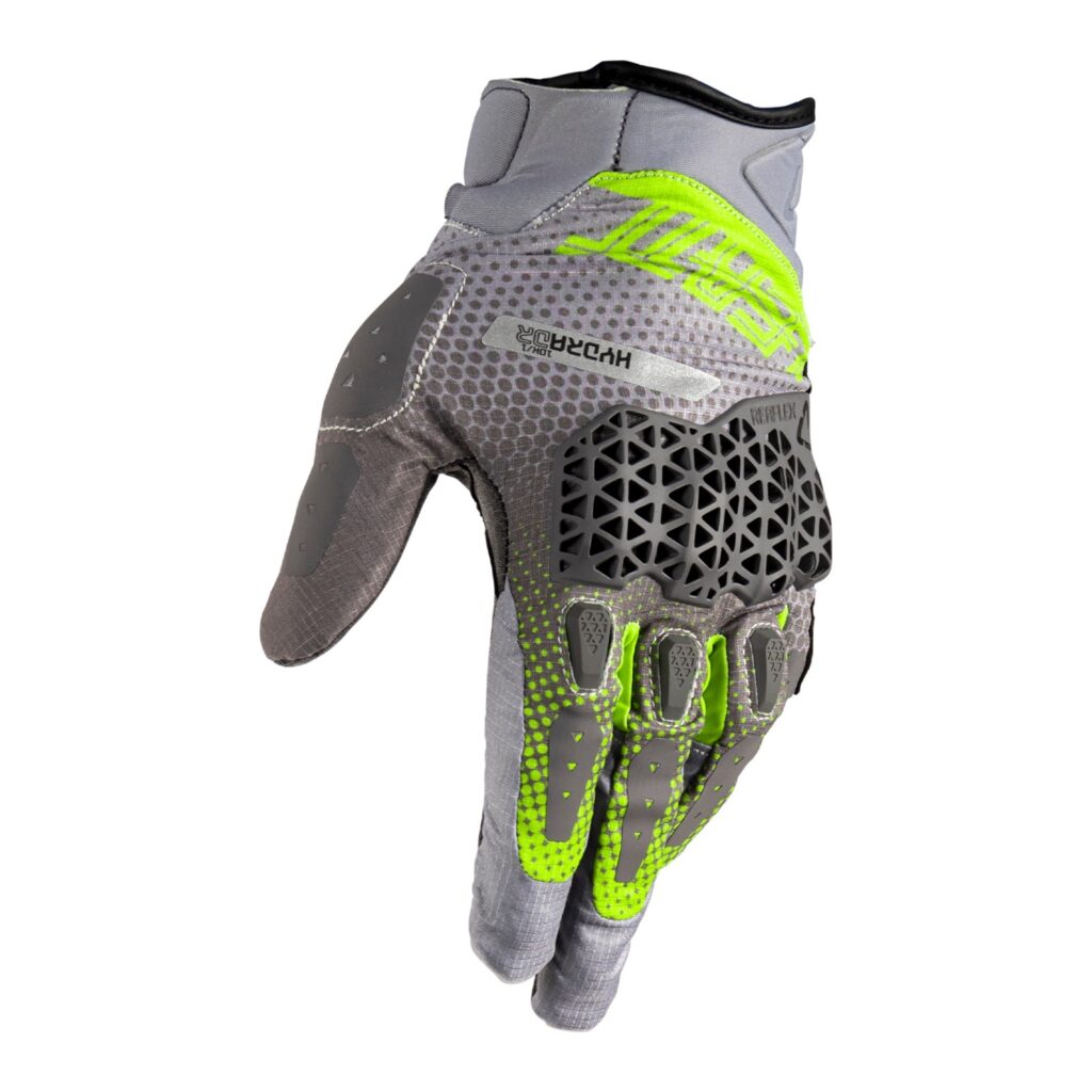 Leatt 5.5 ADV HydraDri Adventure Gloves (Short) Grey / Hi-Viz