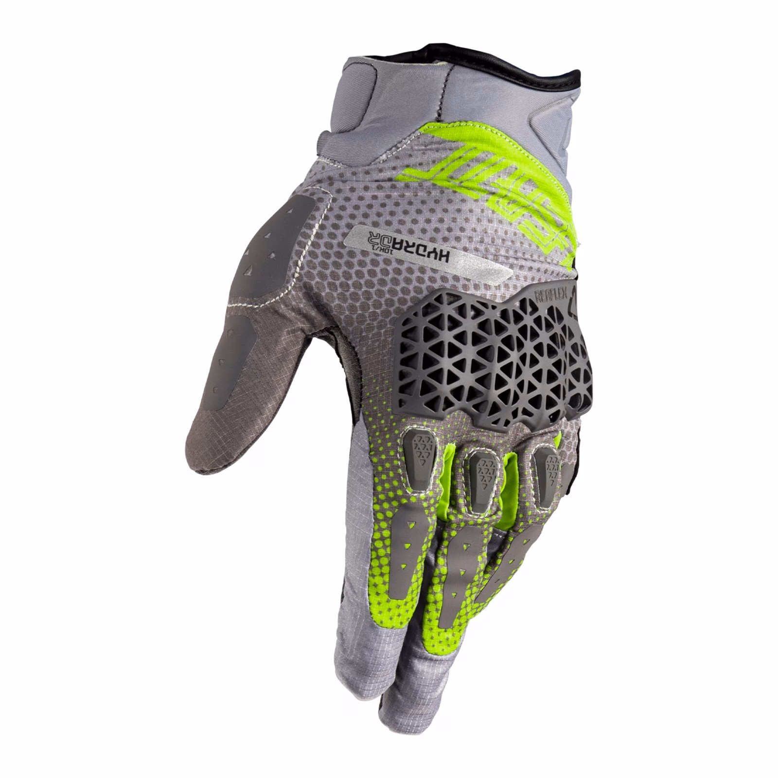 Leatt 5.5 ADV HydraDri Adventure Gloves (Short) Grey / Hi-Viz - Image 2