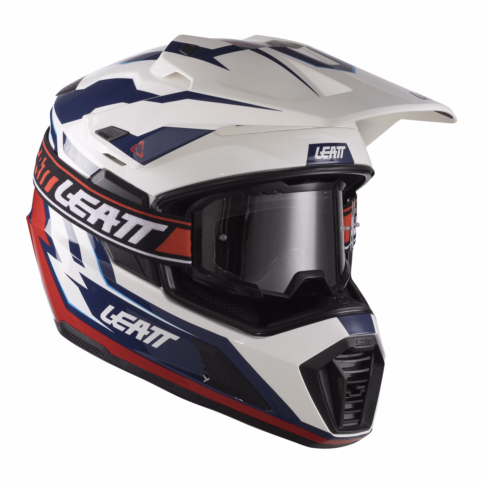 Leatt 7.5 ADV Helmet Kit Royal Blue/Red - Image 2