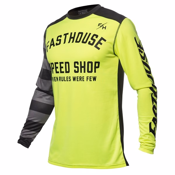 Fasthouse Carbon Eternal Motocross Jersey High-Viz/Black