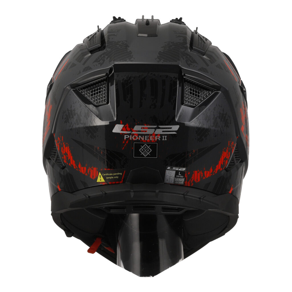 LS2 MX702 Pioneer II Crazy Adventure Helmet Black / Grey / Red