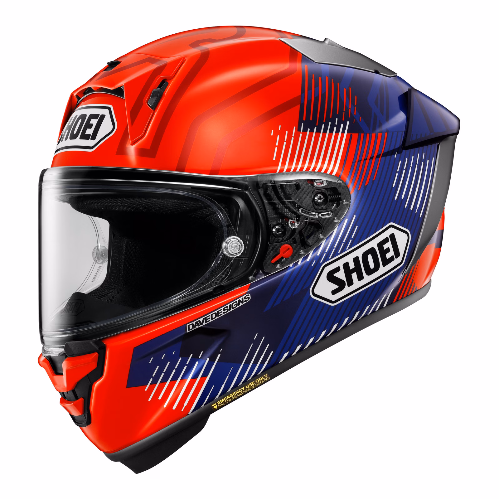 Shoei X-SPR Pro Marquez 8 Road Helmet - Blue / Red / White - Image 1