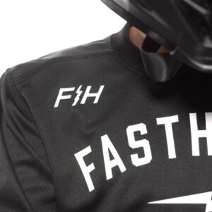 Fasthouse Grindhouse Grit Motocross Jersey Youth Black - Image 3