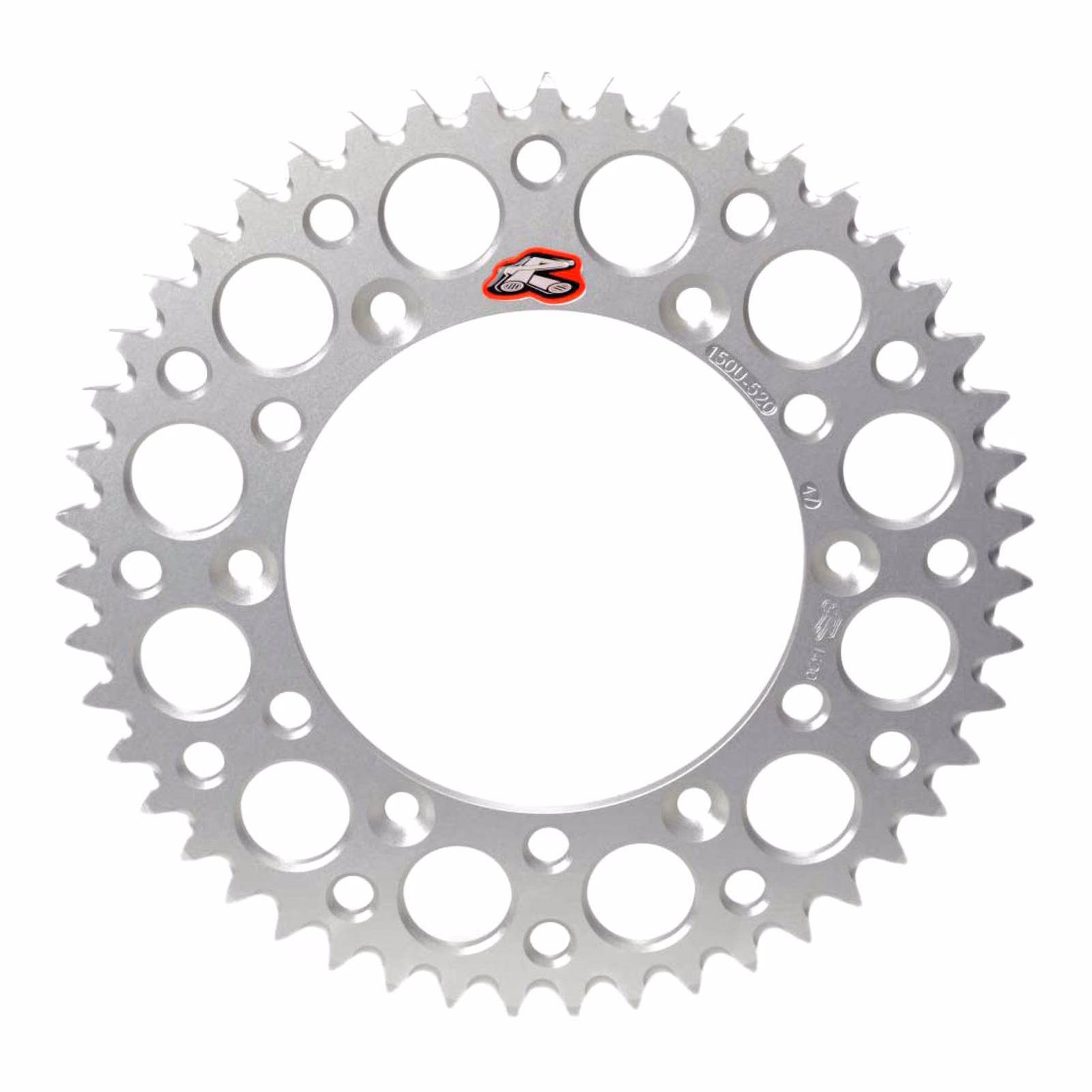 Renthal Sprocket Rear Silver 46T Alloy 7075 T6 Grooved Suzuki - Image 1