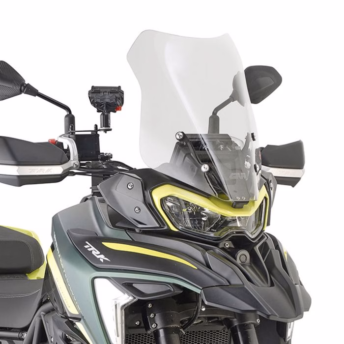GIVI SCREEN BENELLI TRK 702/702X '23-> CLEAR 51x35cm - 20.5cm TALLER