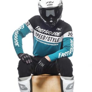 Fasthouse Grindhouse Akin Motocross Jersey, Marine/Black - Image 7