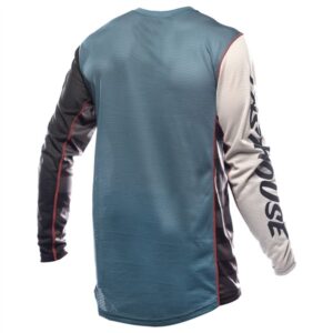 Fasthouse Grindhouse Air-Cooled Club Motocross Jersey Black/Teal - Image 2