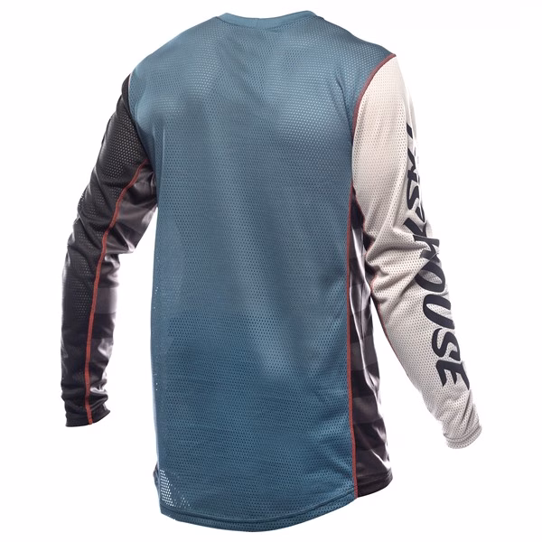 Fasthouse Grindhouse Air-Cooled Club Motocross Jersey Black/Teal