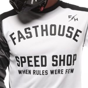 Fasthouse Carbon Eternal Motocross Jersey White/Black - Image 3