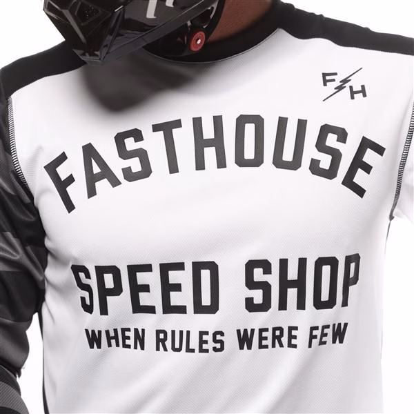 Fasthouse Carbon Eternal Motocross Jersey White/Black