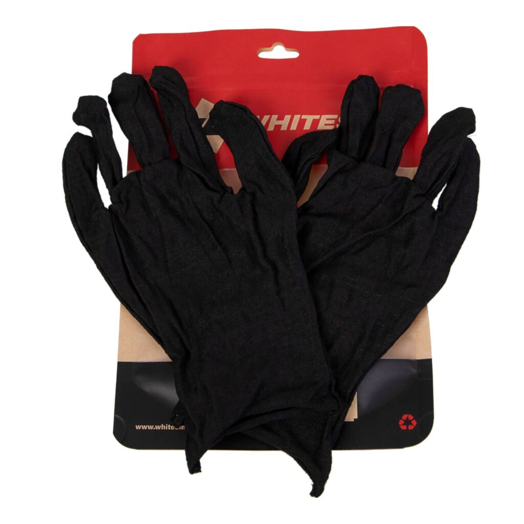 WHITES INNER GLOVES 16G LIGHT Black