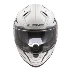 LS2 FF811 Vector II Alizer Road Helmet Matte White / Silver - Image 4