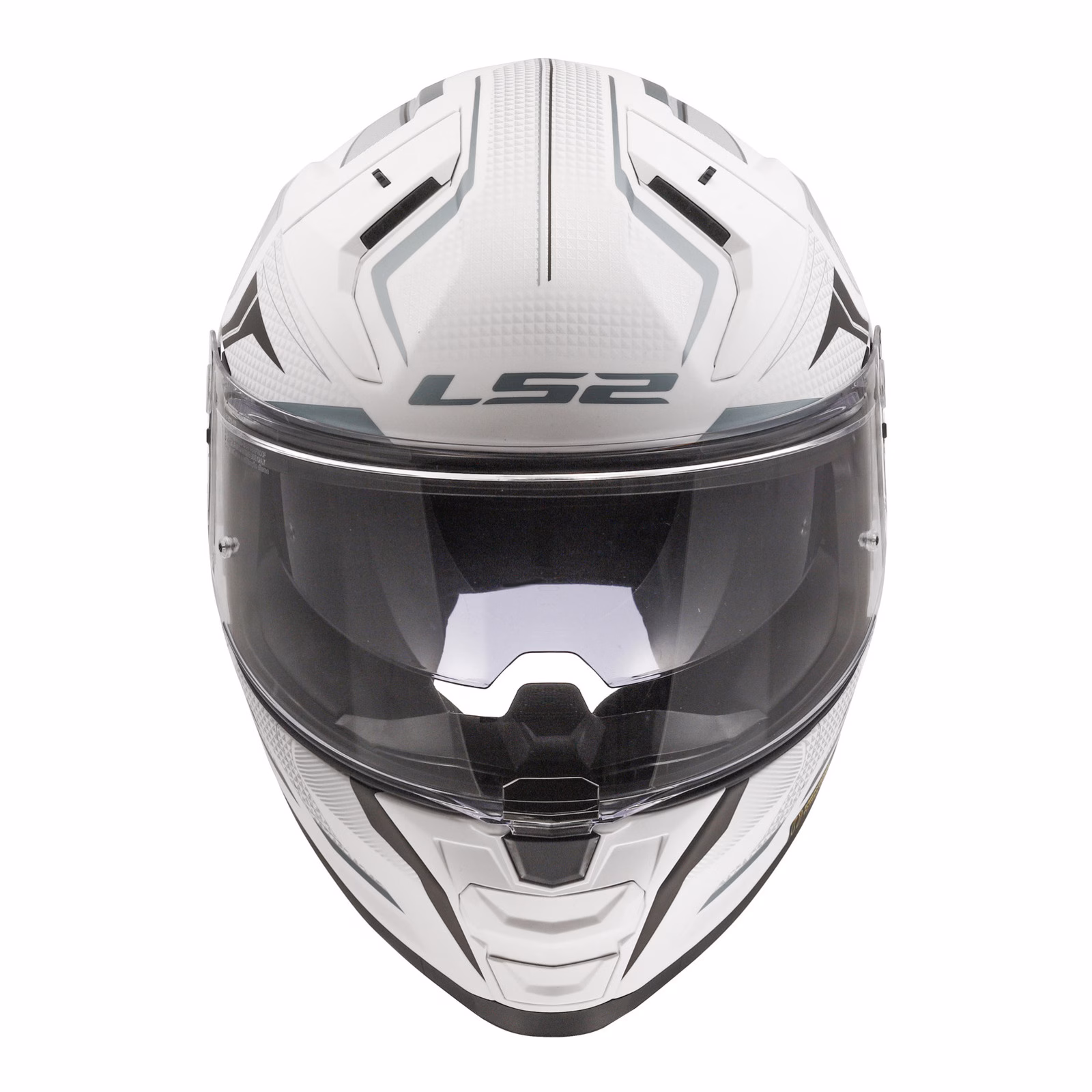 LS2 FF811 Vector II Alizer Road Helmet Matte White / Silver - Image 4