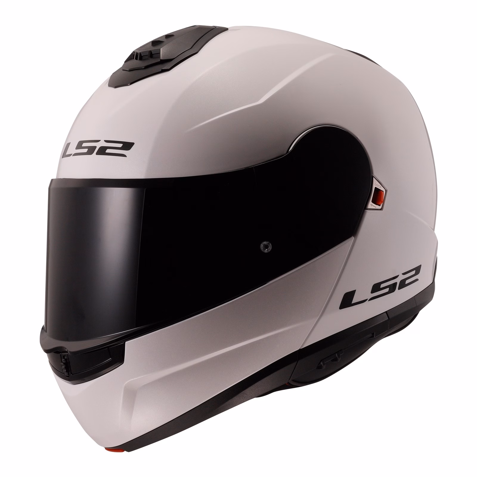 LS2 FF908 Strobe II Flip Front Helmet White - Image 2
