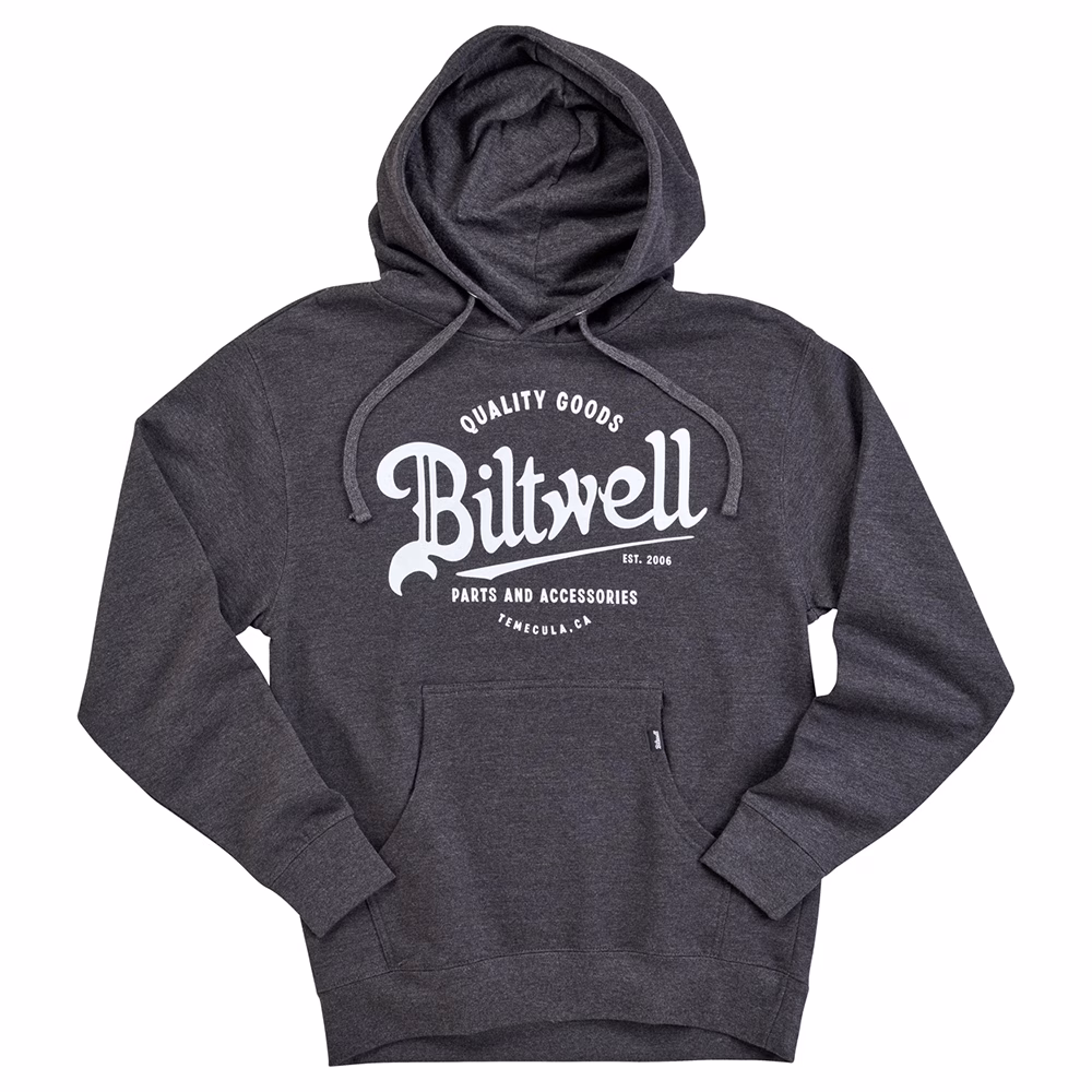 Biltwell Pullover Hoodie Quality Goods Grey