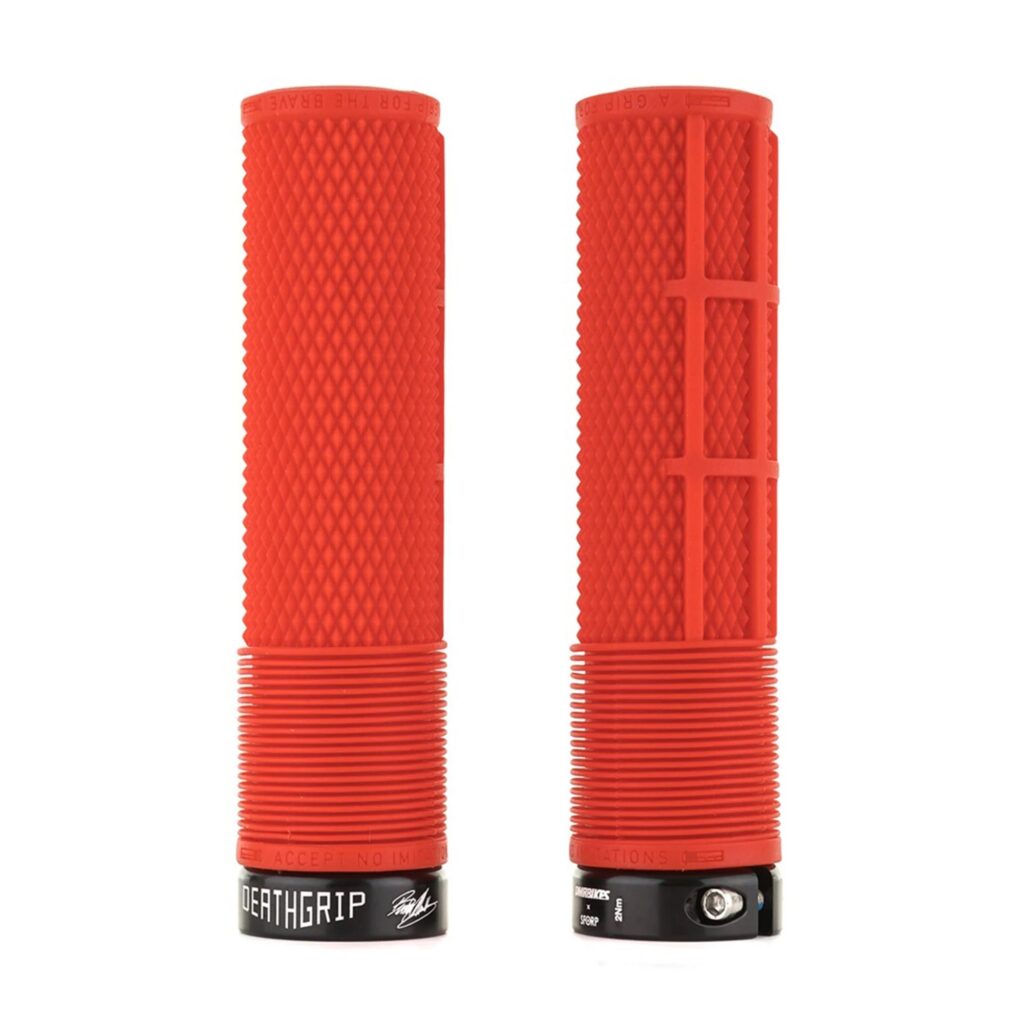 DMR Bendog Deathgrip Flangeless Grips Red Thick